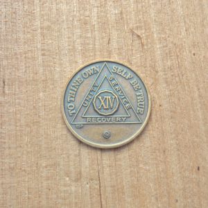 Bronze mønt 14 år