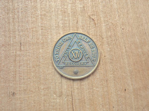 Bronze mønt 14 år