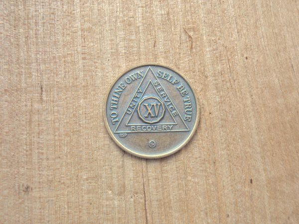 Bronze mønt 15 år