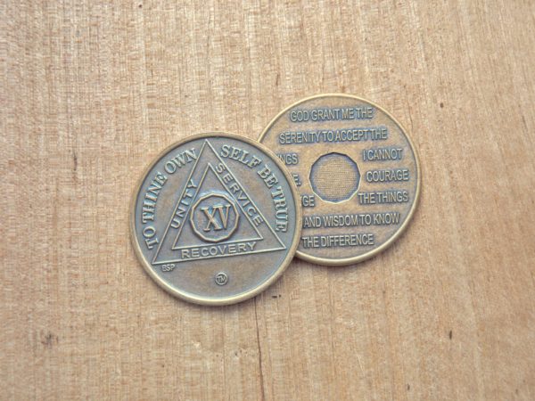 Bronze mønt 15 år
