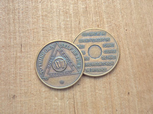 Bronze mønt 17 år