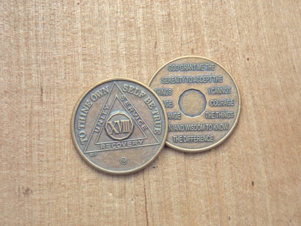 Bronze mønt 18 år