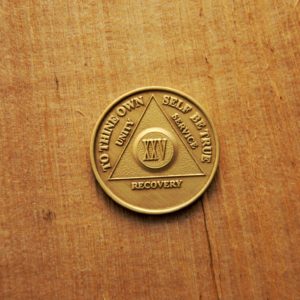 Bronze mønt 25 år