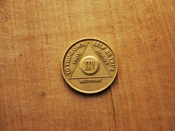 Bronze mønt 25 år