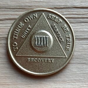 Bronze mønt 36 år