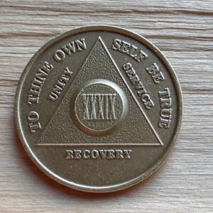 Bronze mønt 39 år