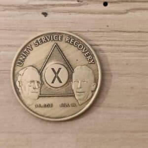 Bronze mønt 10 år (Bill og bob)
