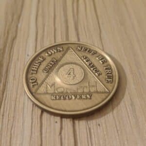 Bronze 4 måneders mønt