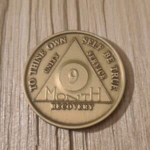 Bronze 9 måneds mønt
