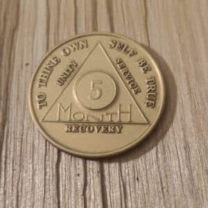 Bronze 5 måneders mønt